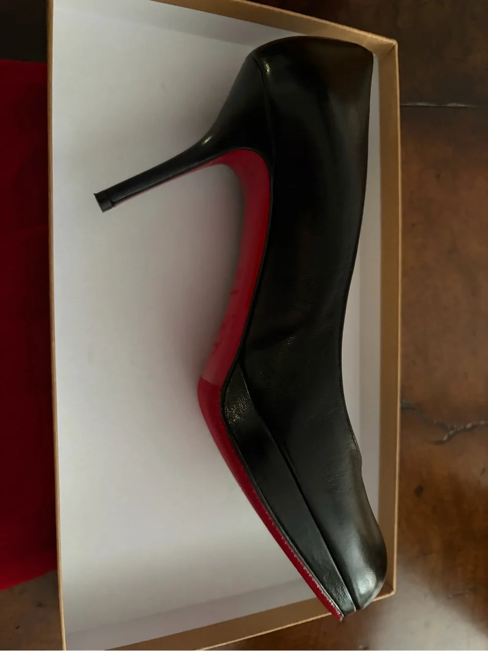 Christian Louboutin Black Patent Pumps size 8